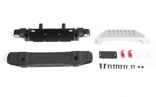 RC4WD OEM Front Bumper w/ License Plate Holder + Steering Guard for Axial 1/10 SCX10 III Jeep JLU Wrangler