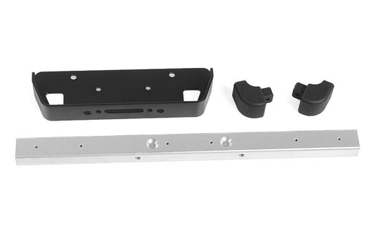 RC4WD Classic Front Winch Bumper for RC4WD Gelande II 2015 Land Rover Defender D90 (Silver)