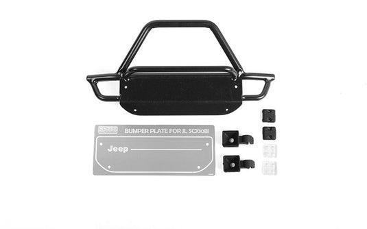 RC4WD KS Steel Front Bumper w/ Lights for Axial 1/10 SCX10 III Jeep JLU Wrangler