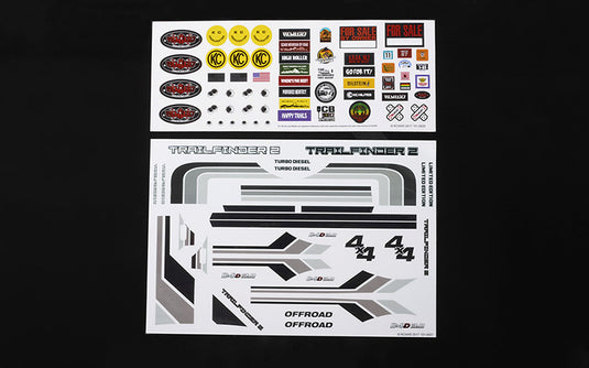 RC4WD Complete Graphic Decal Set for Mojave II 2/4 Door Body