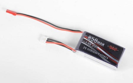 RC4WD 850mAh 2S 7.4V LiPo JST Plug 55.5x29.8x17mm