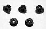 RC4WD M4 Flanged Lock Nut (Black)