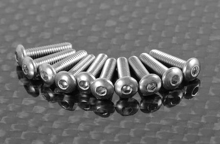 RC4WD Button Head Cap Screws M2.5 x 10mm (10)