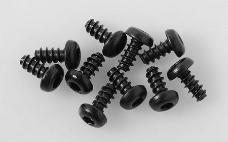 RC4WD Button Head Self Tapping Screws M3 X 6mm (Black)