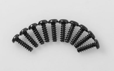 RC4WD Button Head Self Tapping Screws M3 X 10mm (Black)