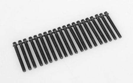 RC4WD Miniature Scale Hex Bolts (M2 x 16mm) (Black)