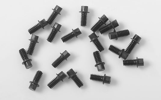 RC4WD Miniature Scale Hex Bolts (M2 x 4mm) (Black)