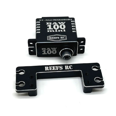 Reefs Standard to Mini RAW100 Servo Mount (55.5L x 20.5W x 6.4H mm) - 7075