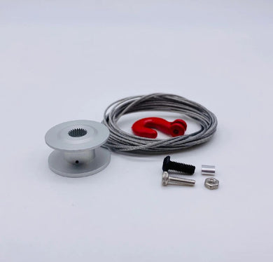 Reefs Aluminum Low Profile Winch Custom Spool Kit - 4' Silicone Coated Steel Braided Line