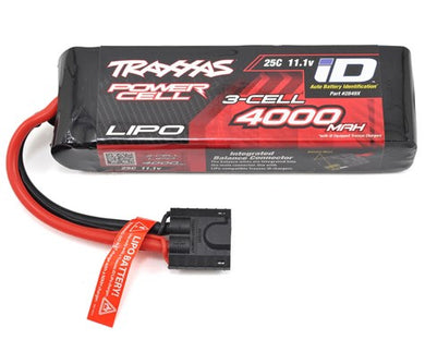 Traxxas 4000mAh 3S 11.1V 25C LiPo iD Connector Soft Case 135x26x43mm