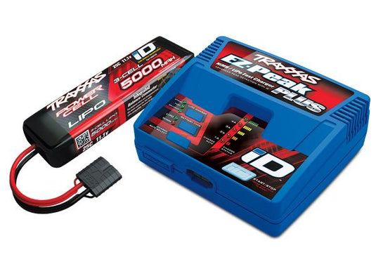 Traxxas Battery/Charger Completer Pack (Includes #2970 iD Charger (1), #2872X 5000mAh 11.1V 3-cell 25C LiPo iD battery (1))