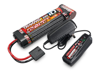 Traxxas Battery/charger completer pack (includes TRA2969 2-amp NiMH peak detecting AC charger (1), TRA2923X 3000mAh 8.4V 7-cell NiMH battery (1))