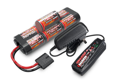 Traxxas Battery/charger completer pack (includes TRA2969 2-amp NiMH peak detecting AC charger (1), TRA2926X 3000mAh 8.4V 7-cell NiMH battery (1))