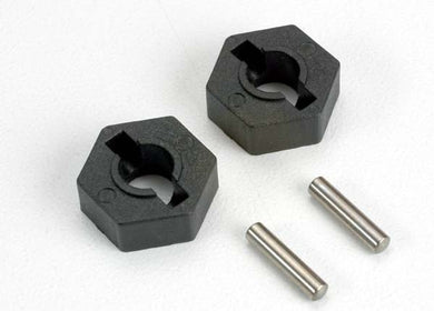 Traxxas 14mm Hex Wheel Hubs (2) w/ Axle Pins (2.5x12mm) (2)