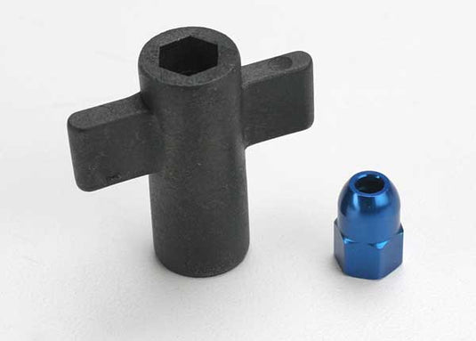 Traxxas Antenna Crimp Nut & Antenna Nut Tool Set (Blue)