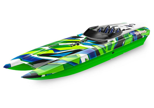 Traxxas DCB M41 Widebody 40" Catamaran High Performance Race Boat GreenR with TQi 2.4GHz Radio & TSM - No battery or Charger