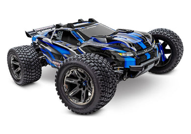 Rustler 4X4 Ultimate: 1/10-scale 4WD Stadium Truck.  Ready-To-RaceÂ® with TQiâ„¢ 2.4GHz radio system with Traxxas Stability Management (TSM)Â®, Traxxas Link Wireless module, and VelineonÂ® Brushless Power System. Requires: battery and charger - Blue