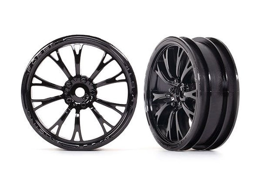 Traxxas Wheels, Weld gloss black (front) (2)