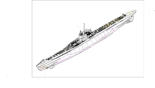 Trumpeter DKM Type VII-C U-Boat 1/144 scale