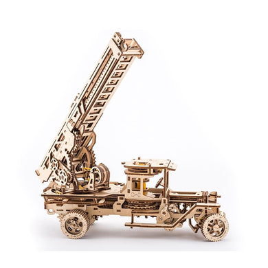 UGears Ladder Fire Truck - 537 Pieces (Advanced)