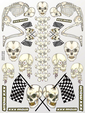 XXX Main Racing Skeletons Sticker Sheet